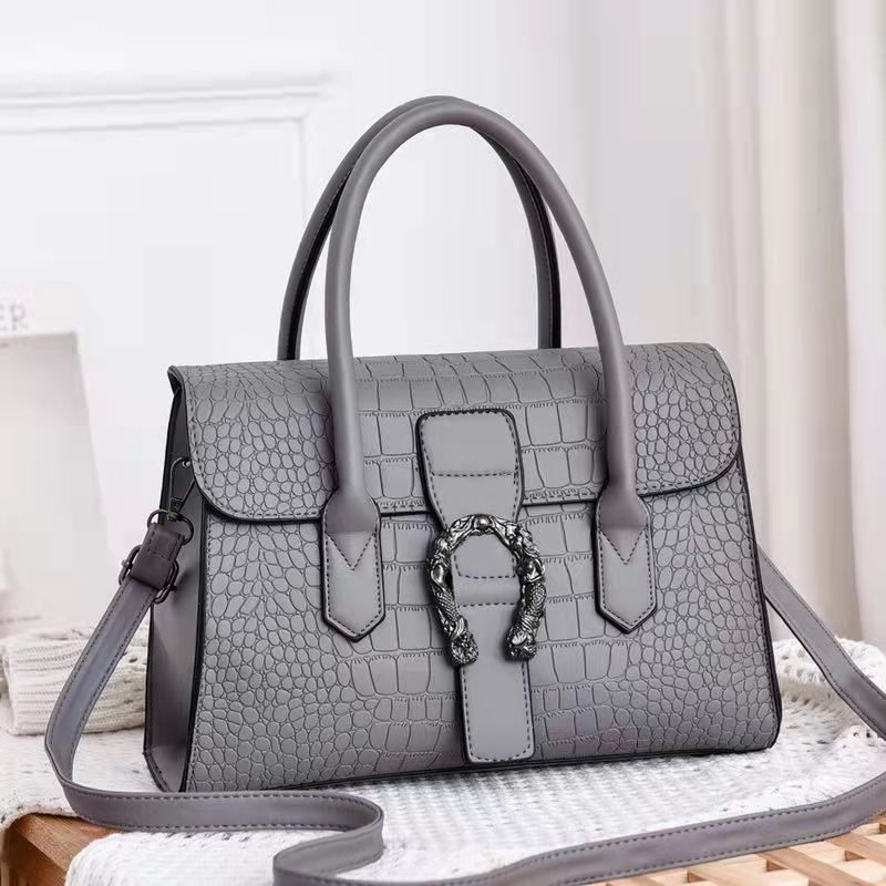 Stone Pattern Design Versatile Elegant Large Women's Handbag