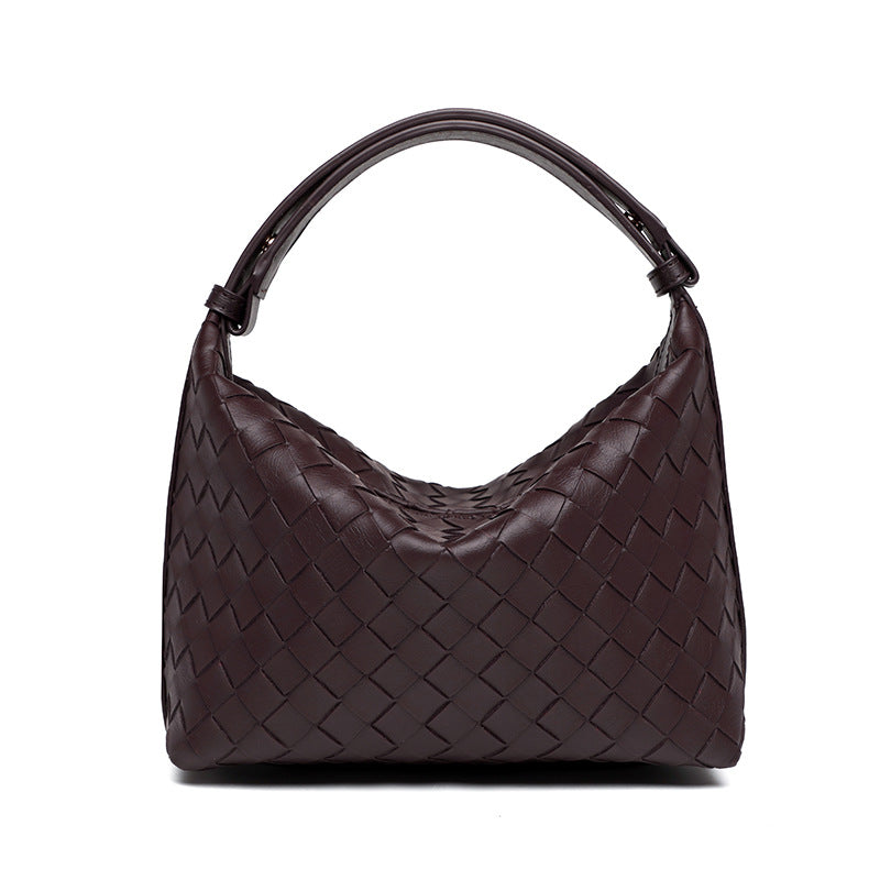 Women's Design Woven Advanced Lunch Box Underarm Women's Handbag