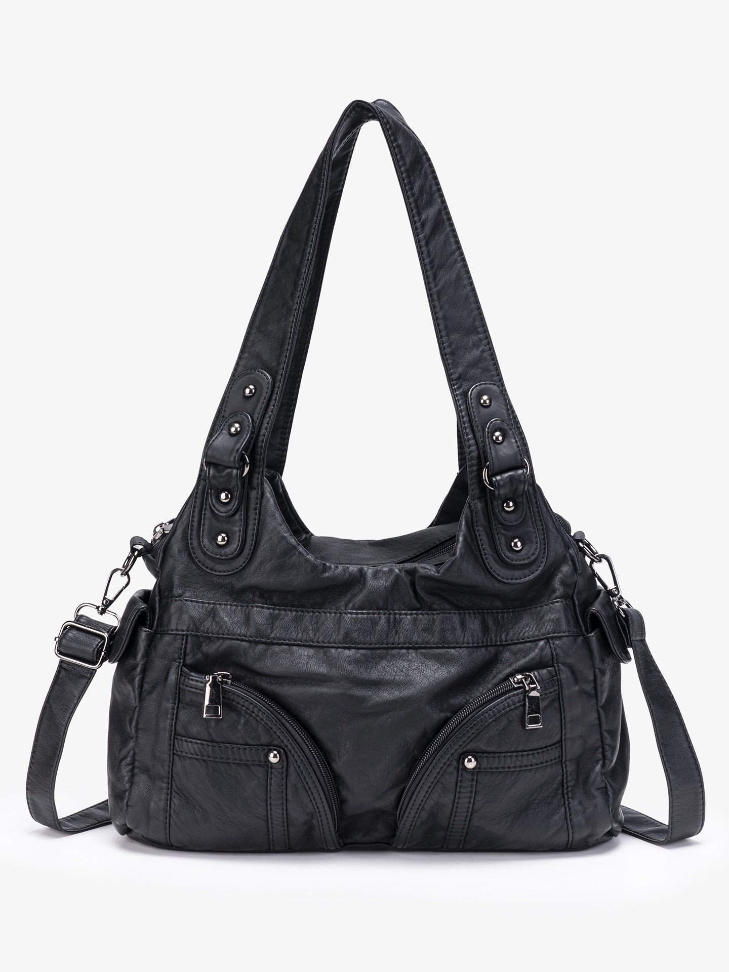 Hot Underarm Style Zipper Motorcycle Soft Women's Messenger Bag