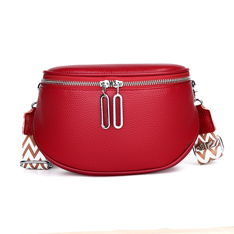 Women's Layer Cowhide Saddle Fashion Niche Riding Women's Messenger Bag