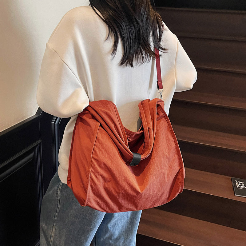 Women's Fresh Simple Large Capacity Cloth Portable Women's Shoulder Bag