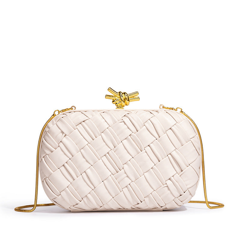 Women's Woven Clutch Fashion Banquet Chain For Dinner Bag