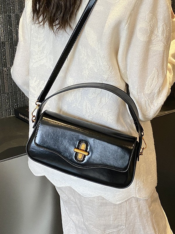 Women's High Quality Glossy Solid Color Trendy Affordable Luxury Fashion Small Square Bag