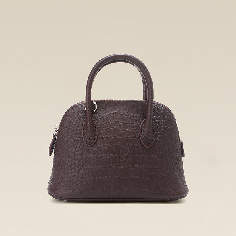 Women's Layer Cowhide Large Capacity Commuter Genuine Handbags