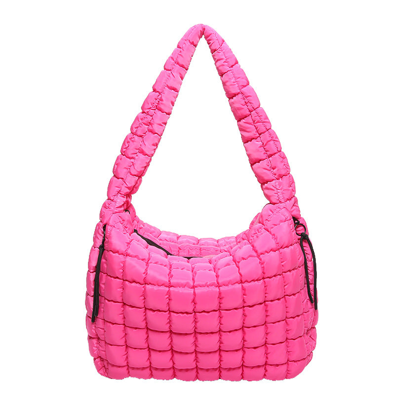 Women's Pleated Cloud Large Capacity Down Cotton Bags
