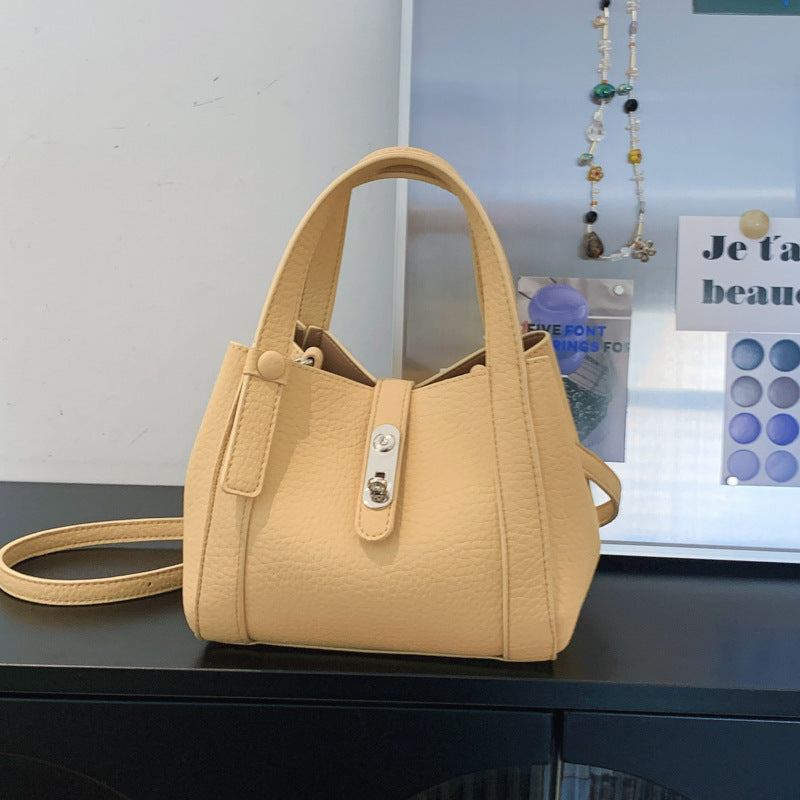 Fashion Large Capacity Litchi Pattern Underarm Bags