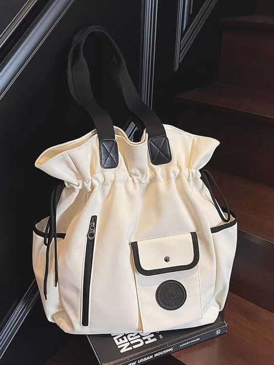Drawstring Large Capacity Versatile Dance Fitness Portable College Leisure Backpack