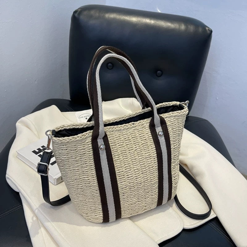 Women's Summer Straw Large Capacity Hand-woven Versatile Women's Shoulder Bag