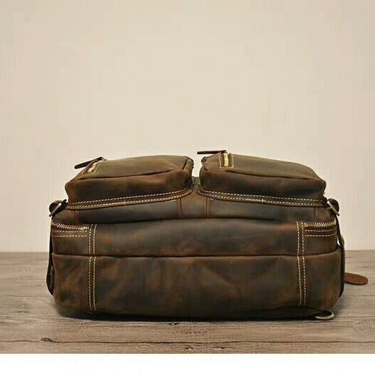 Pretty Men's Genuine Leather Portable Business Laptop Bags