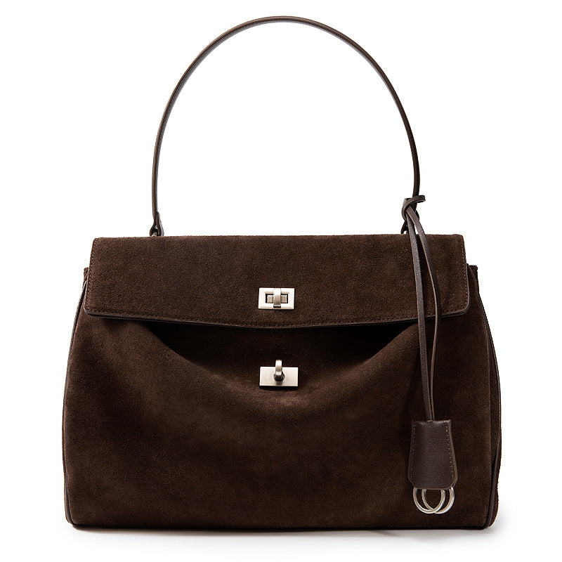 Matte Leather High-grade Kelly Twist Underarm Women's Shoulder Bag