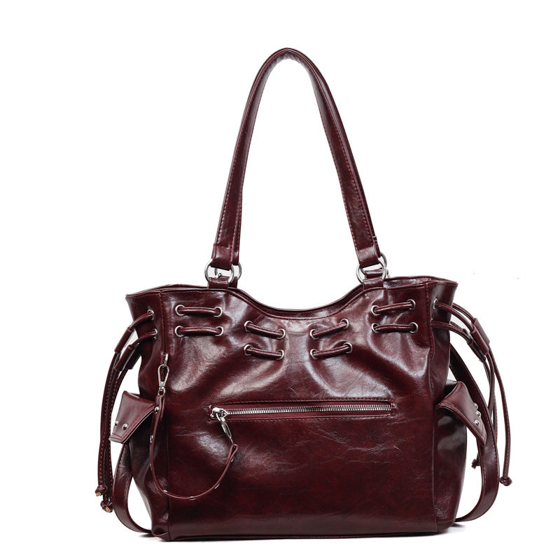 Mechanical Style High-grade Large Capacity Totes Shoulder Bags
