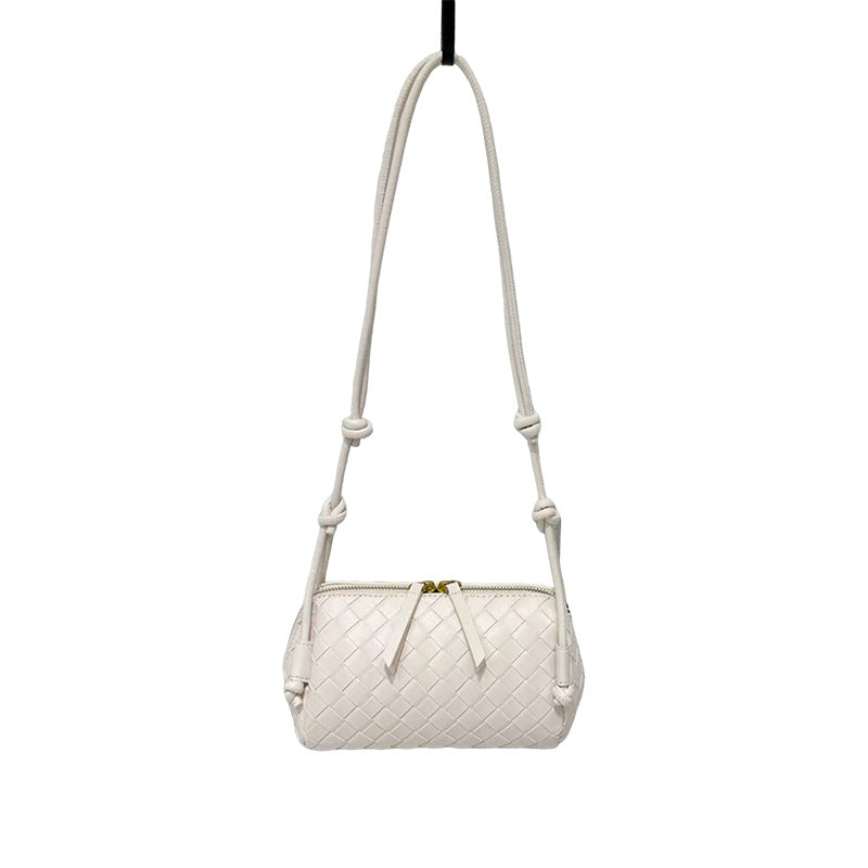 Women's Handmade Cowhide Woven Underarm Fashion Bags