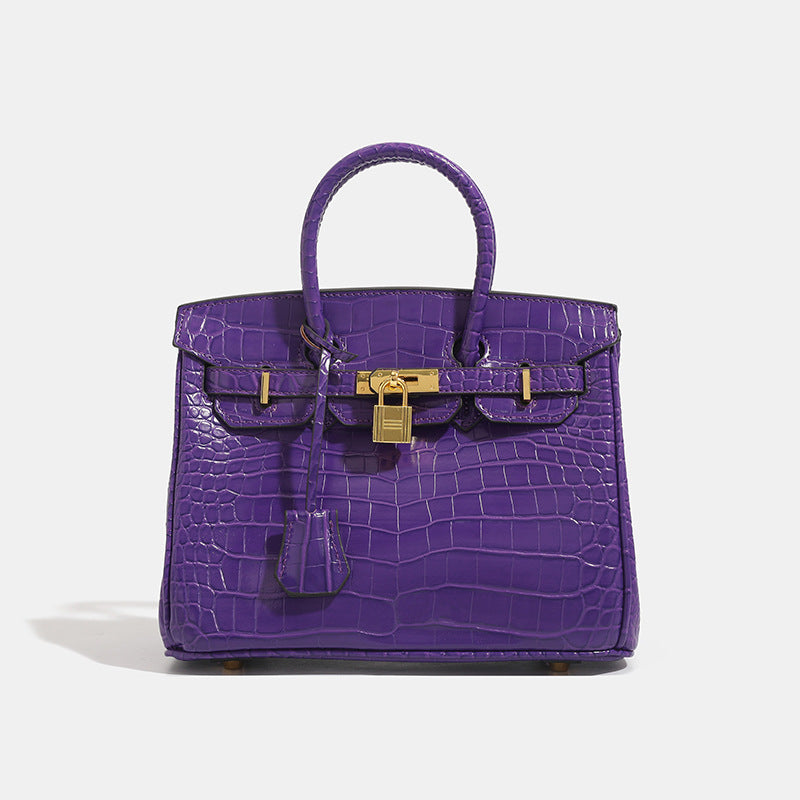 Women's Crocodile Pattern Light Luxury Large Capacity Women's Messenger Bag