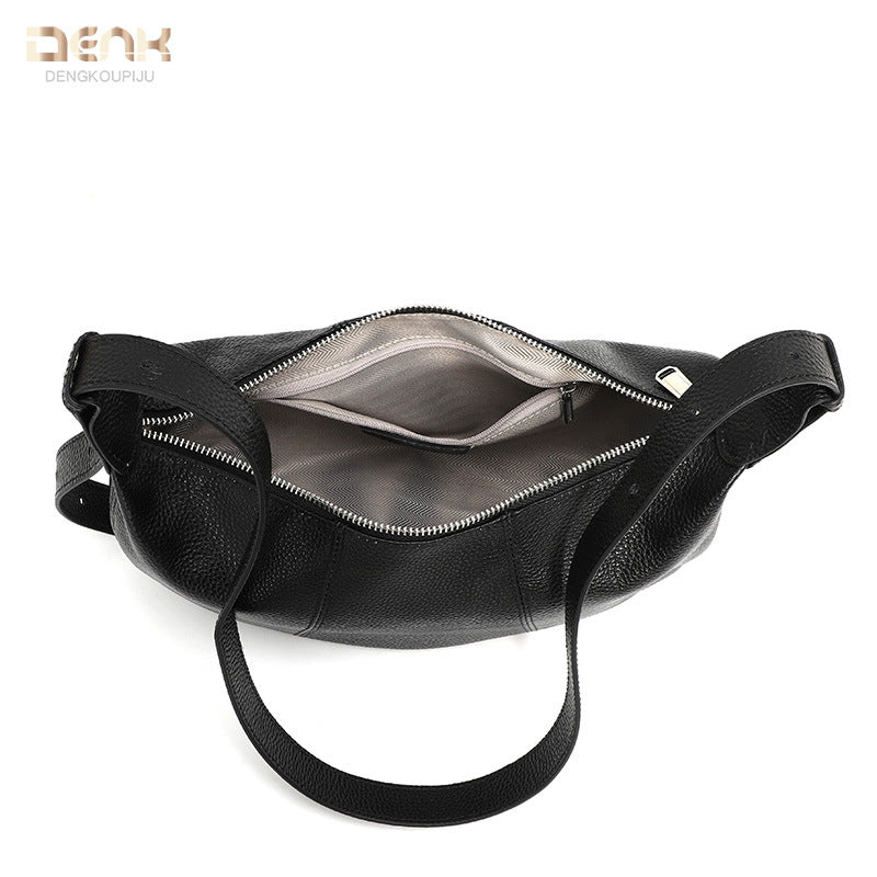 Women's Genuine Leather Fashion Large Capacity Underarm Bags