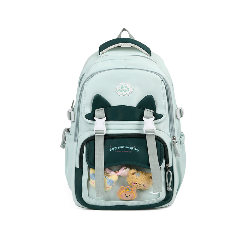 Junior Heart Snow Cartoon Good-looking Schoolgirl Backpacks