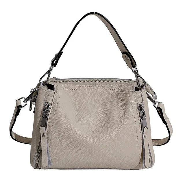 Women's First Layer Cowhide Saddle Genuine Leather Women's Messenger Bag