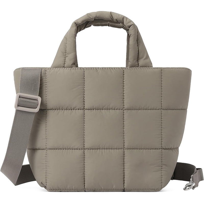 Soft Quilted Down Lightweight Nylon Fashion Women's Messenger Bag