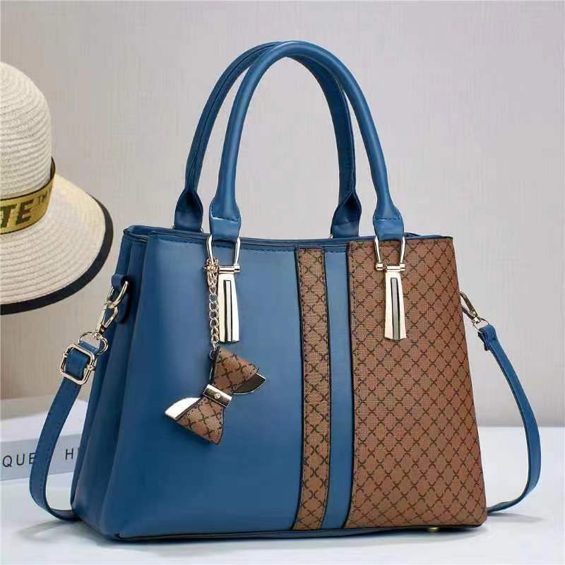 Women's Bow Fashionable Printed Big Mother Portable Women's Handbag
