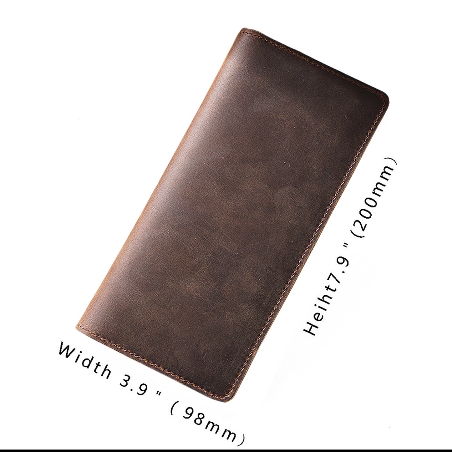 Men's Retro Crazy Horse Leather Genuine Cattlehide Men's Wallet