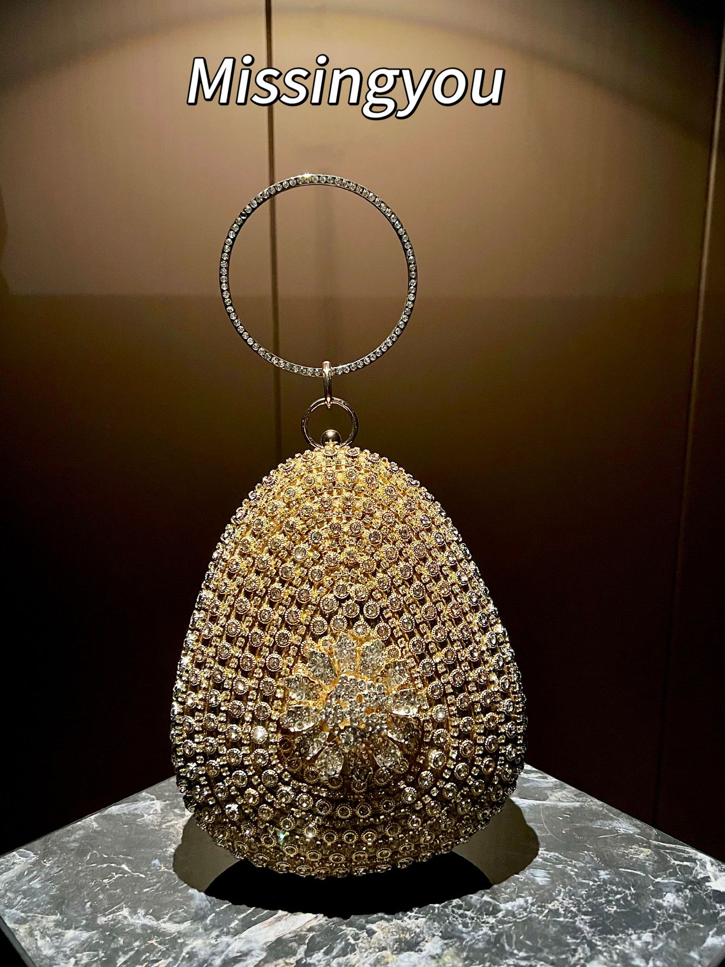 Women's Rhinestone Fashionable Elegant Clutch Light Luxury Dinner Bag