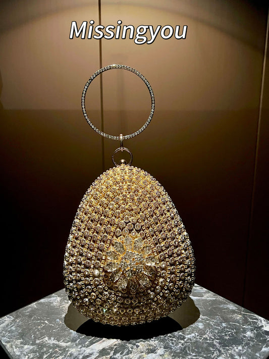 Women's Rhinestone Fashionable Elegant Clutch Light Luxury Dinner Bag