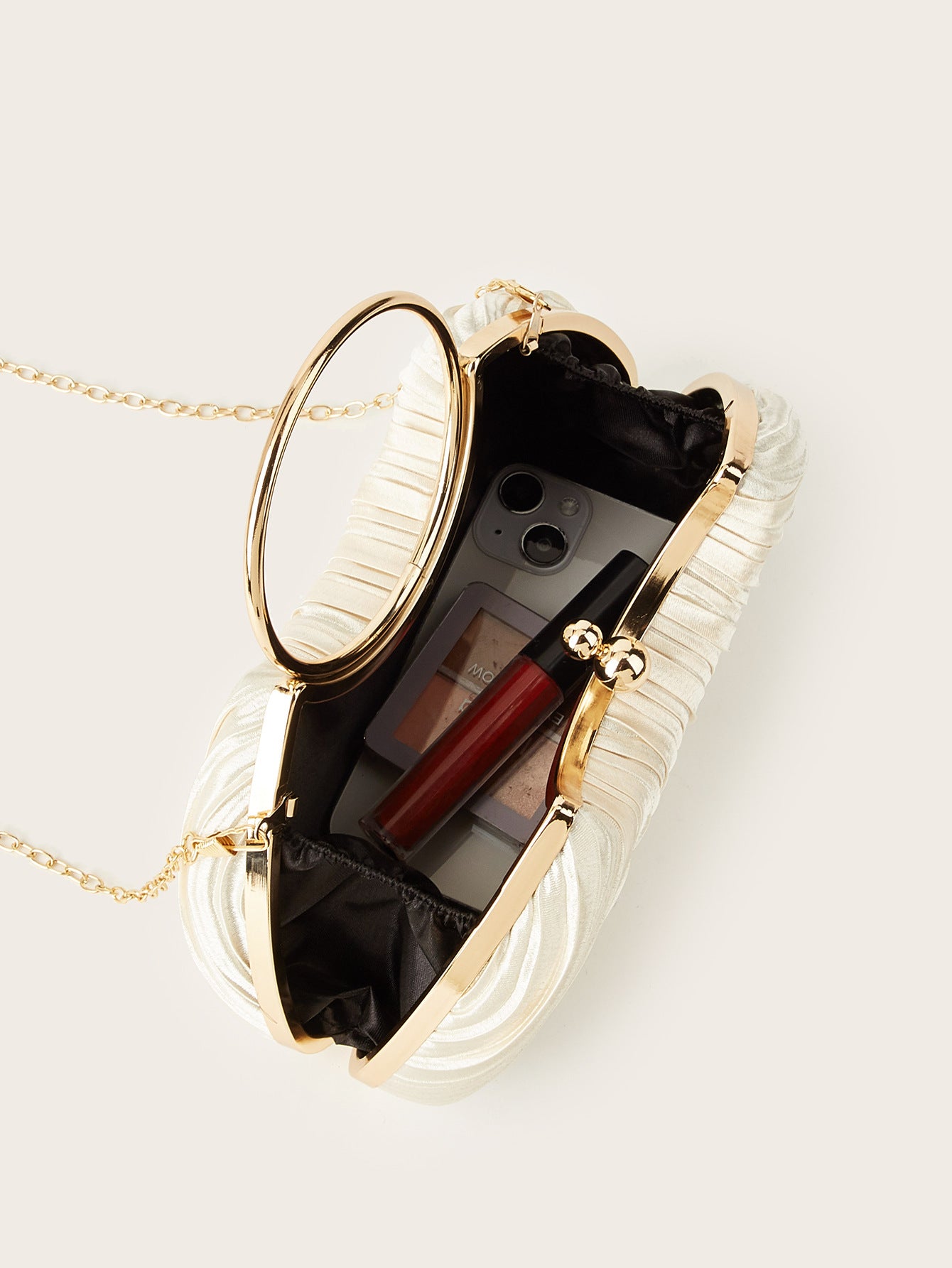 High Sense Wrinkled Party Clutch Dress Handbags
