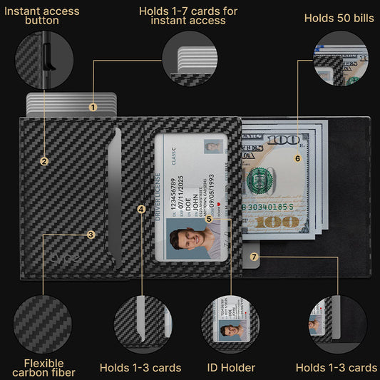Men's High-grade Aluminum Alloy Smart Box Minimalist Men's Wallet