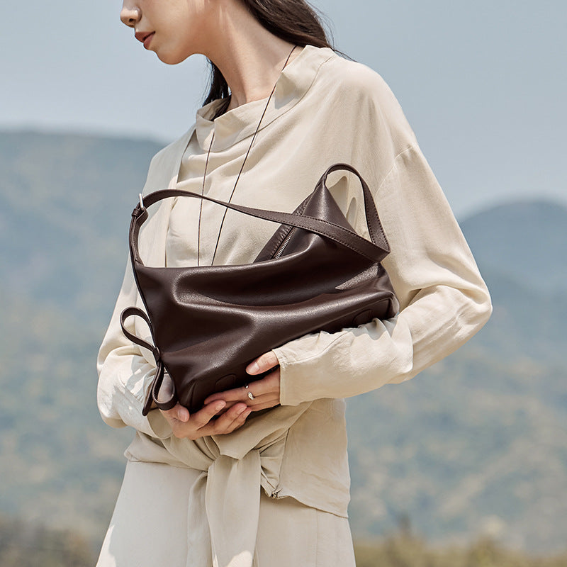 Leather Leisure Trendy Fashion Large Capacity Women's Shoulder Bag