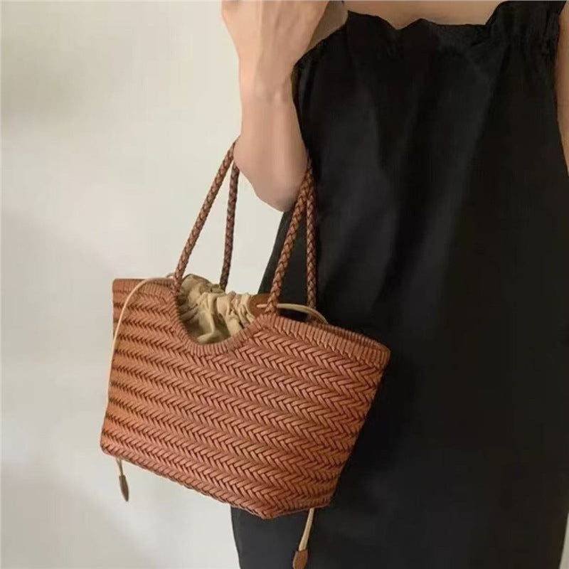 Vegetable Basket Large Capacity Leisure Beach Women's Shoulder Bag