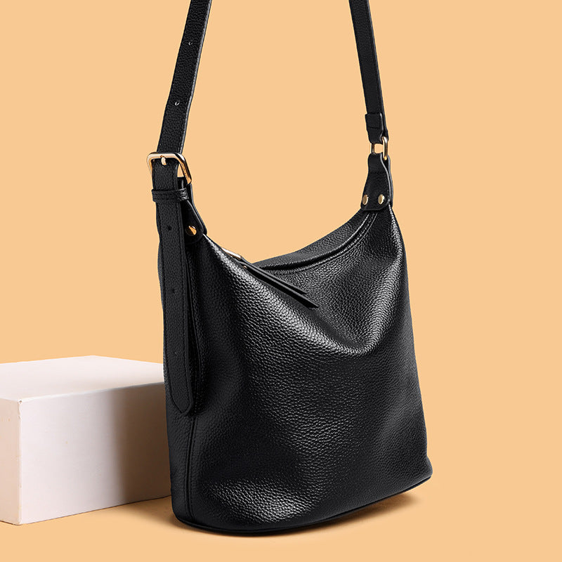 Women's Genuine Leather Large Capacity High-grade Fashion Simple Women's Shoulder Bag