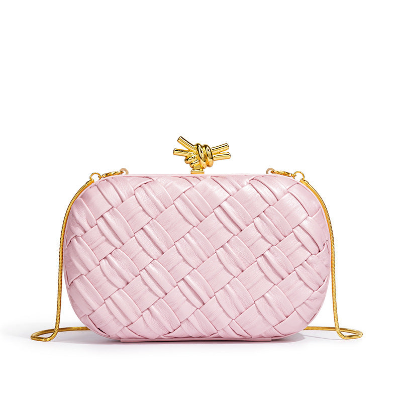 Women's Woven Clutch Fashion Banquet Chain For Dinner Bag