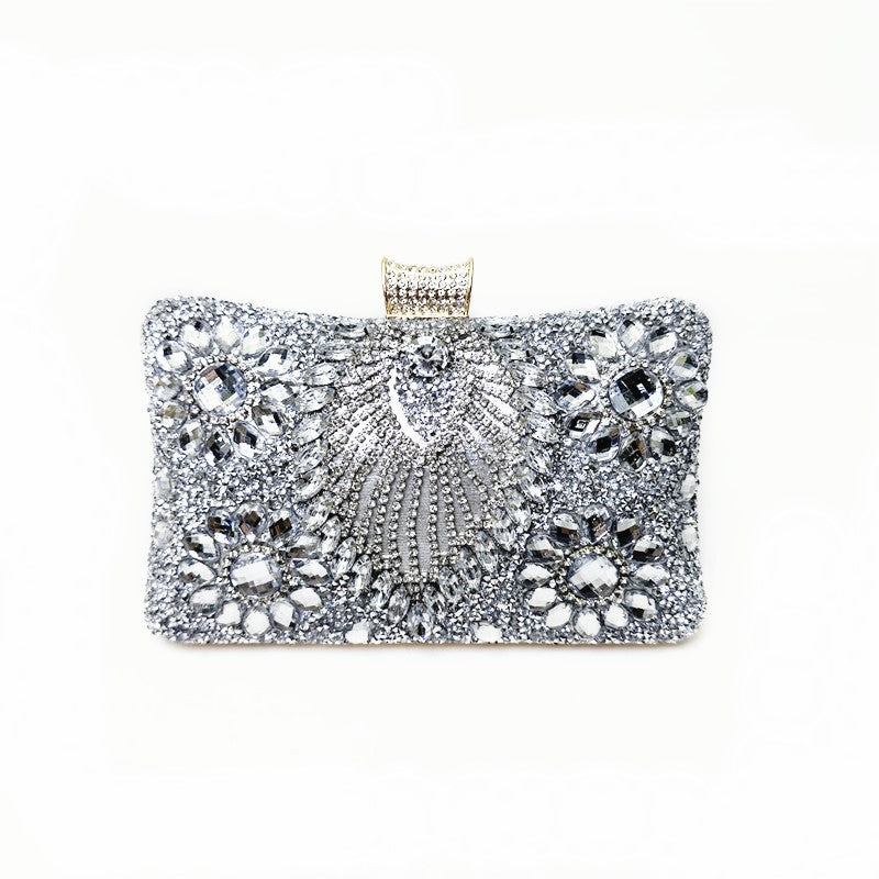 Rhinestone Diamond Banquet Clutch Dress Garment Evening Bags