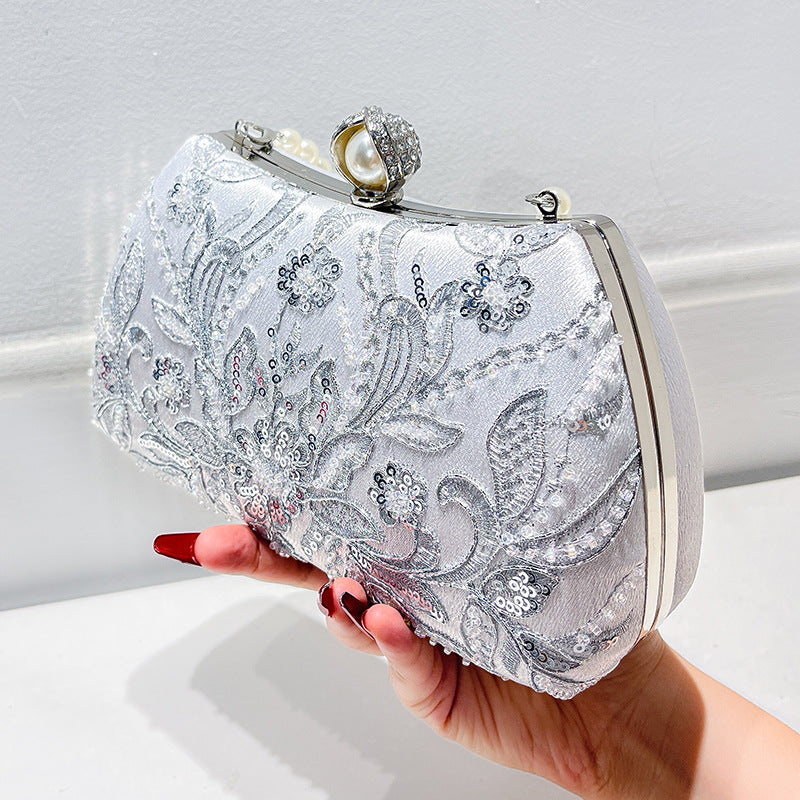 Embroidery Chain Hand Chinese Style Cheongsam Formal Dress Handbags