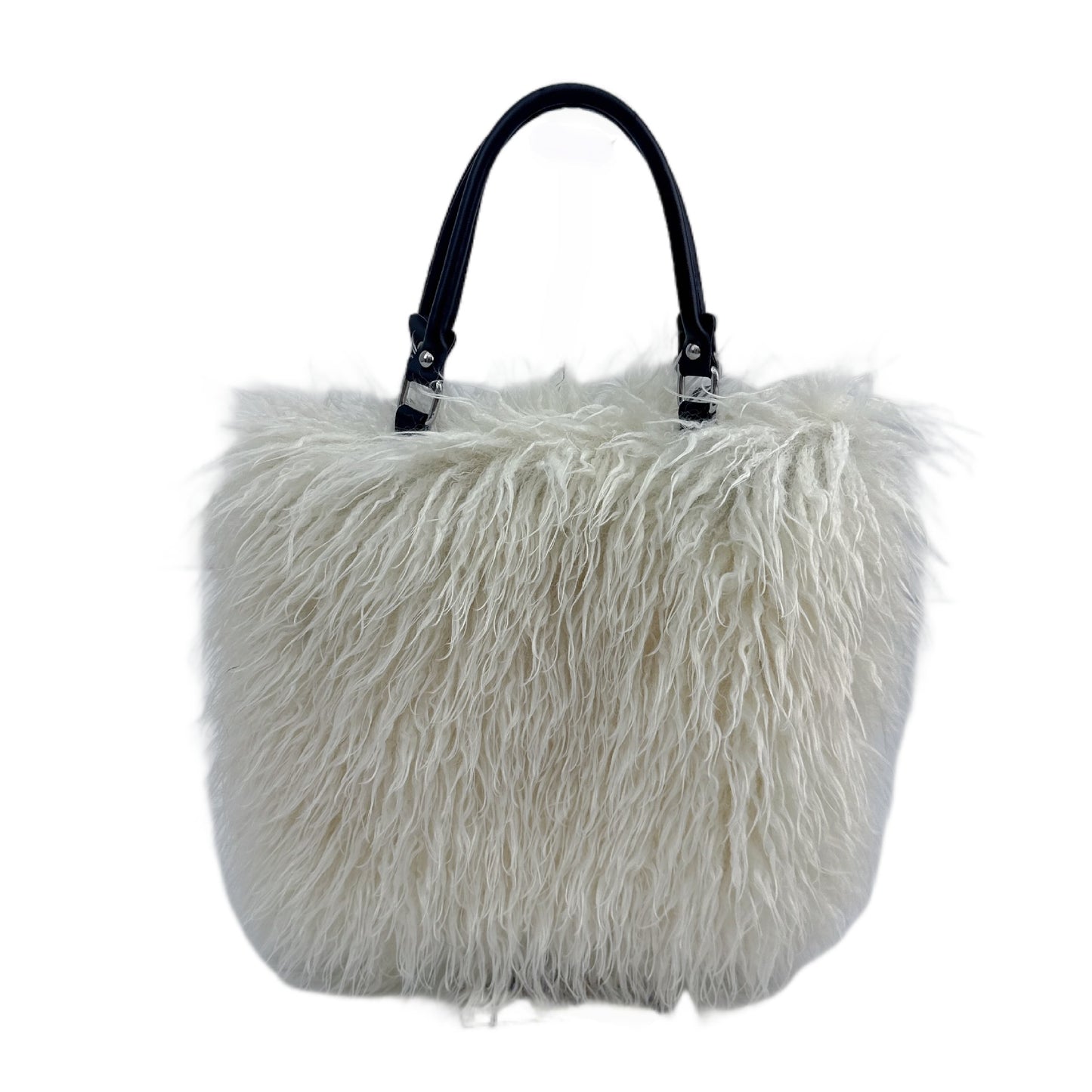 Women's Fashion Sense Fur Large Capacity Imitation Sheep Beach Tote Bags