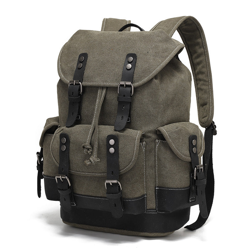 Women's & Men's Gymnastic Valise Waxed Canvas Waterproof Computer Backpacks
