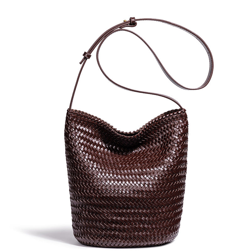 Women's Hand-woven Fashion Vacation Style Large Capacity Bucket Bags