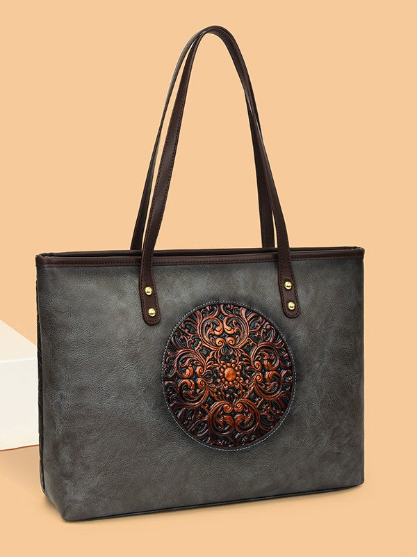 Women's Trendy Retro Fashion Ethnic Style Hand Painted Large Women's Messenger Bag