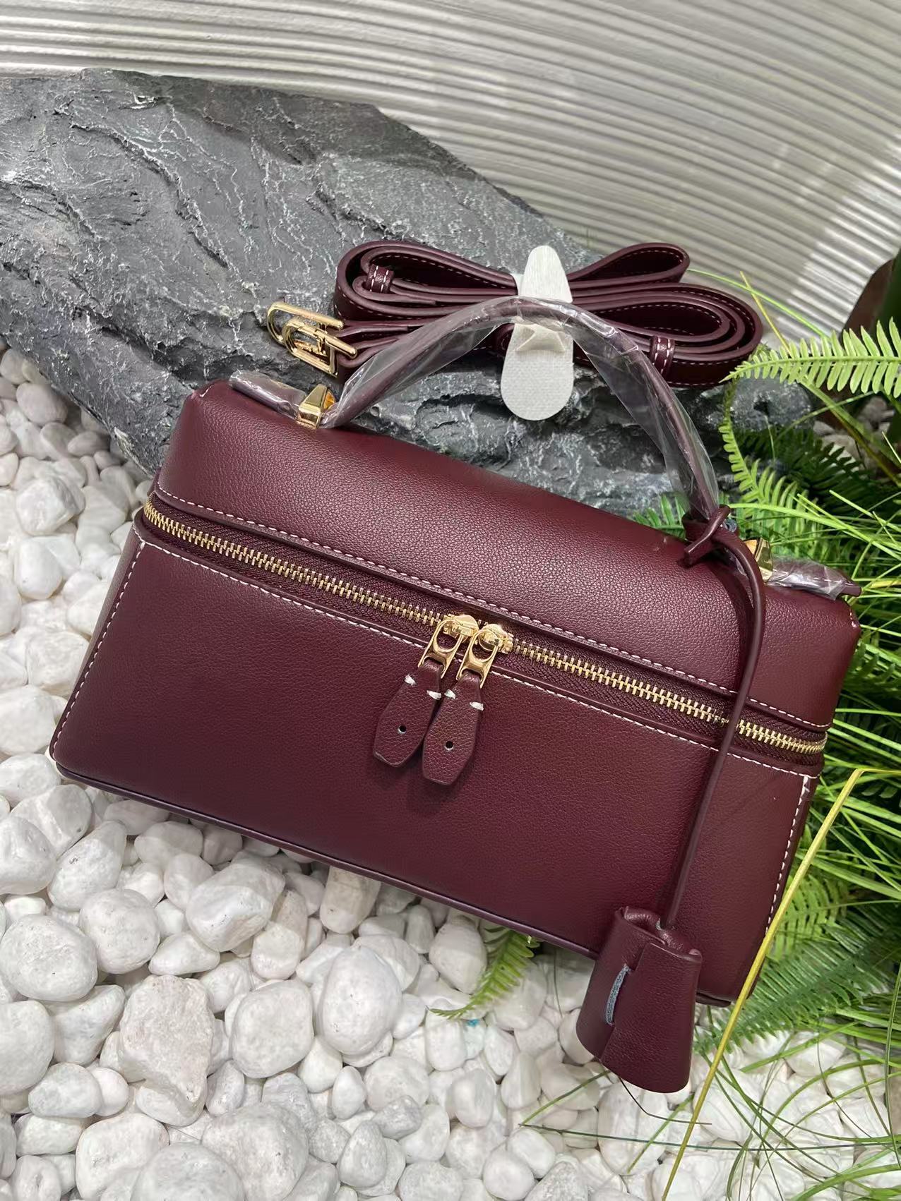 Women's Grain Surface Lunch Box Niche High-grade Bags