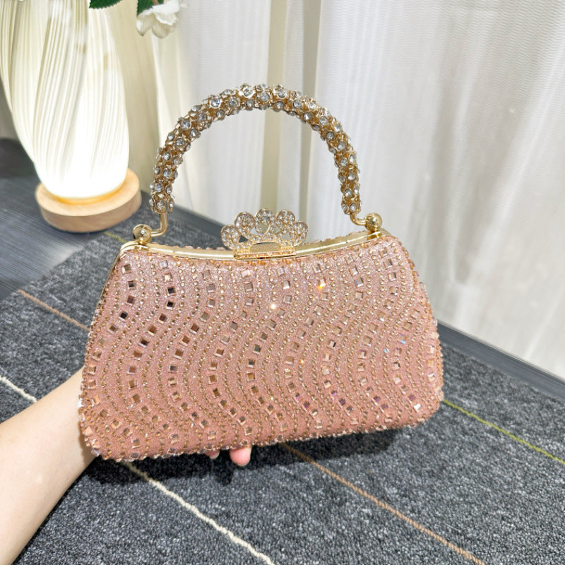 Women's Fashion Personalized Rhinestone Banquet Dress Refined Dinner Bag