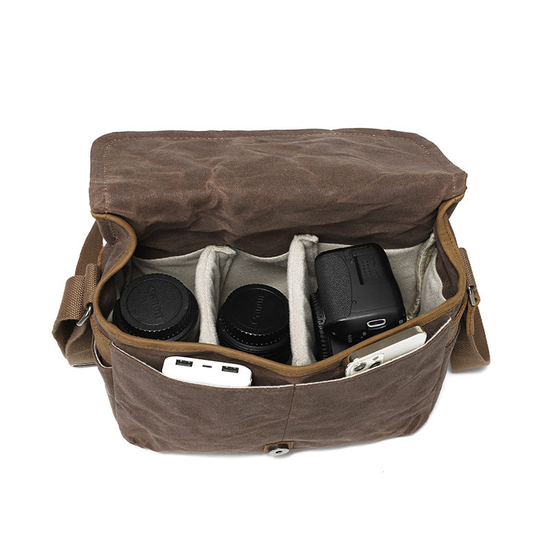 Charming Men's Retro Canvas Graphy Business Men's Shoulder Bag