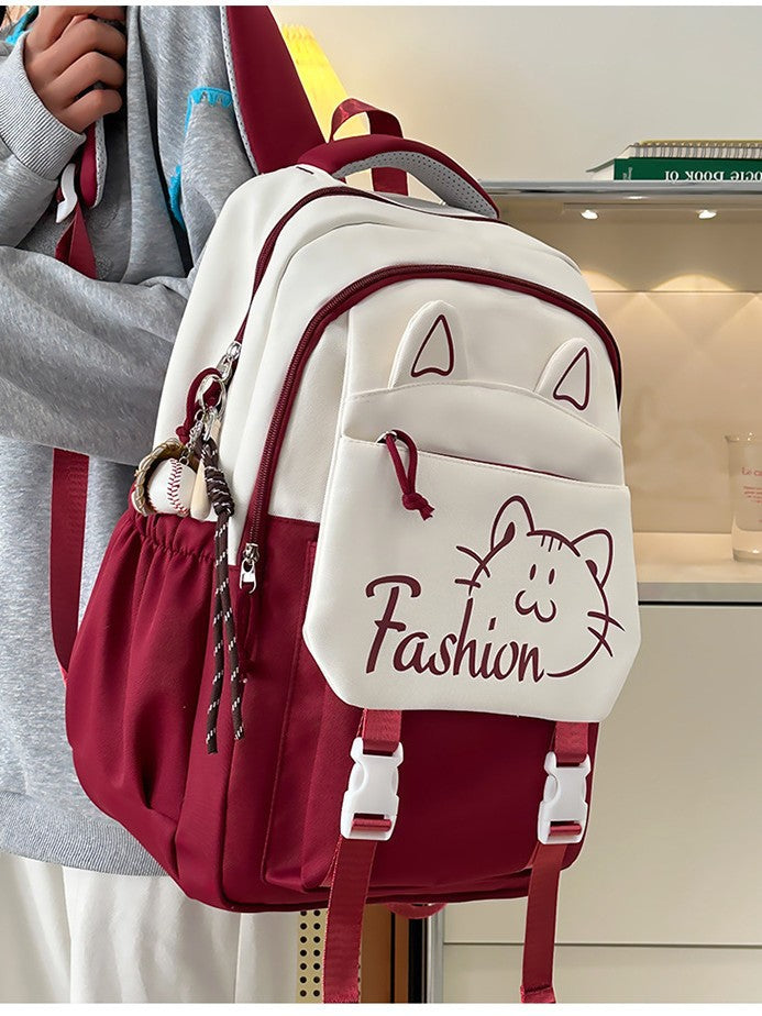 Junior High Large Capacity Simple Korean Burden Reduction College Student Schoolbag