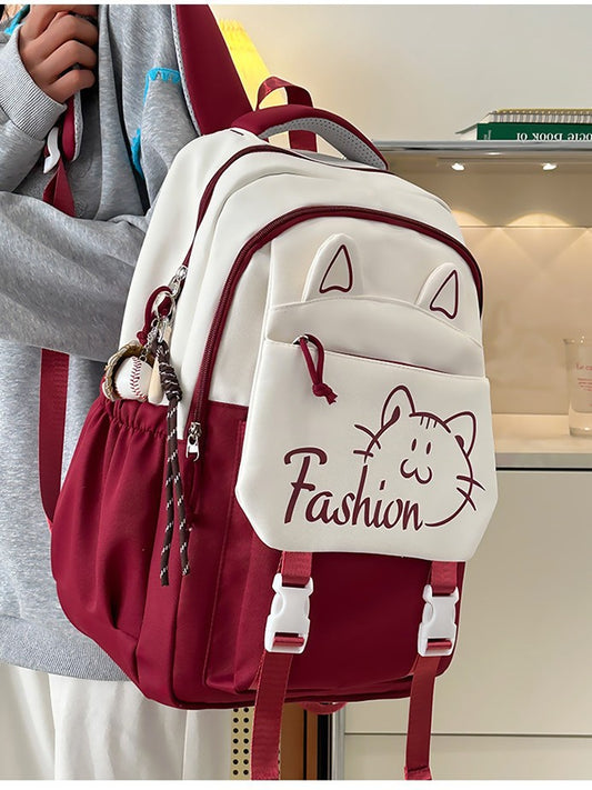 Junior High Large Capacity Simple Korean Burden Reduction College Student Schoolbag