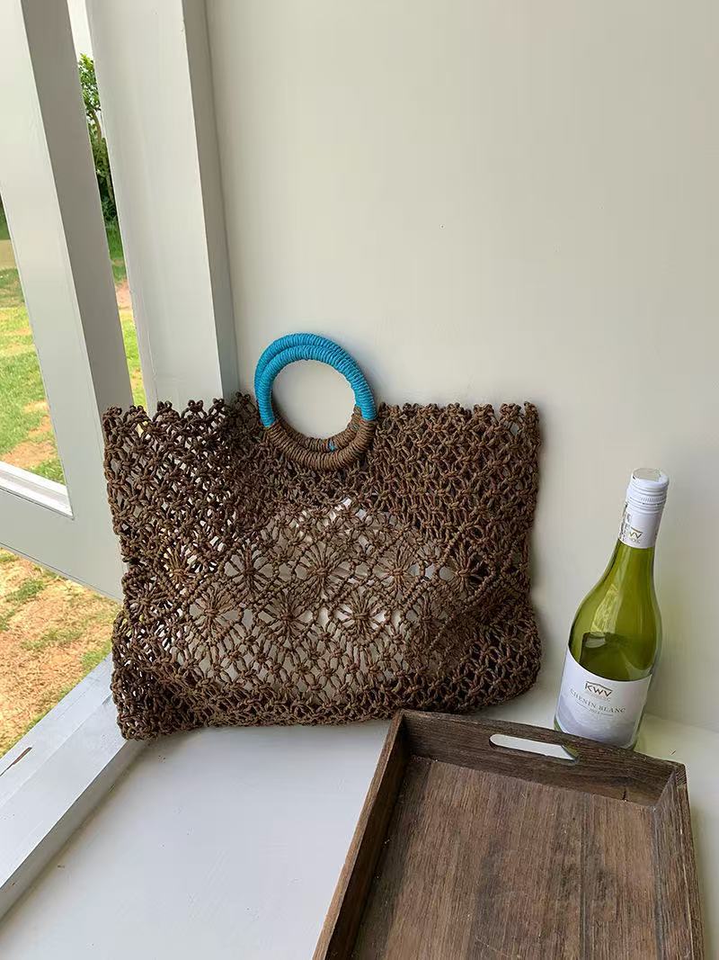 Women's Minority Straw Hand-woven Summer Beach Women's Handbag