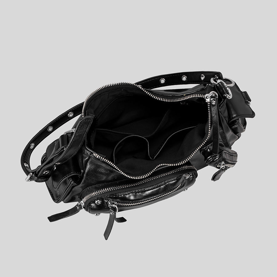 Women's Hot Style Vintage Rivet Underarm Machine Punk Women's Shoulder Bag