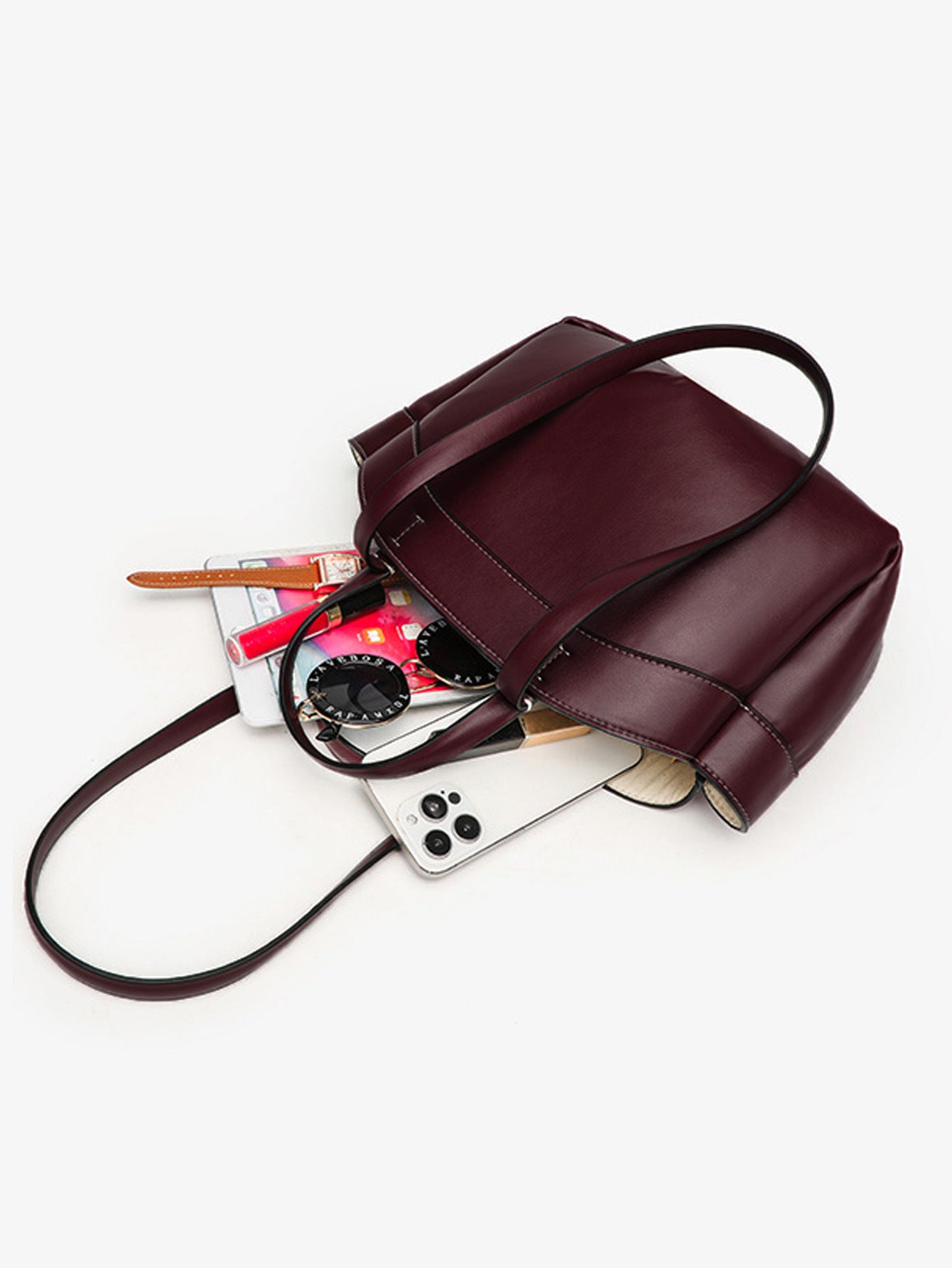 Women's Home Red Commuter Shopping Portable Mother Bags