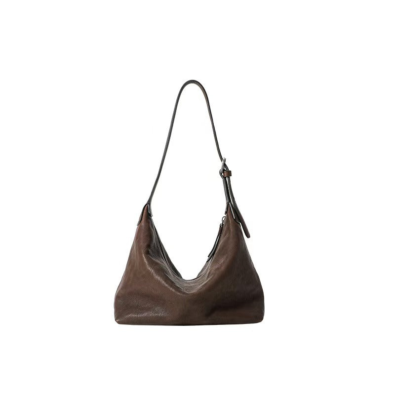 Skin Underarm Classic Commuter Genuine Leather Women's Shoulder Bag