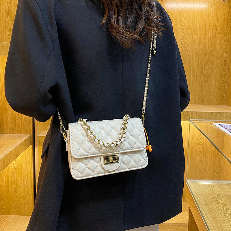 Autumn Live Broadcast Korean Style Simple Chain Large Capacity Fashion Small Square Bag