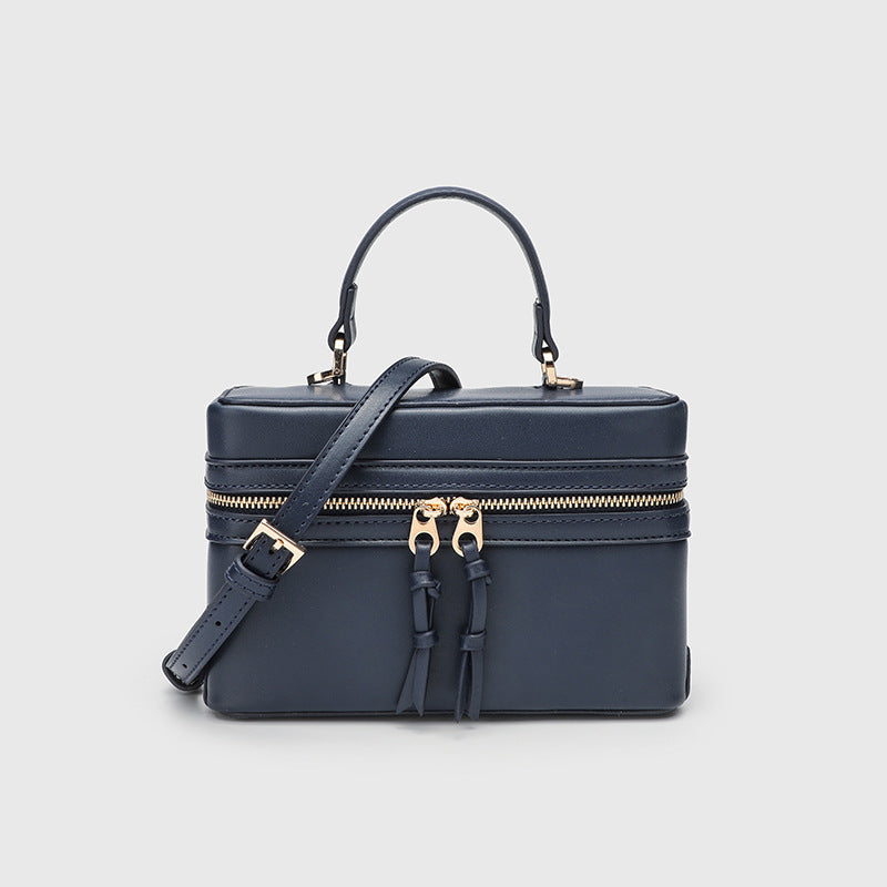 Women's Z Home Contrast Color Portable Retro Small Square Bags