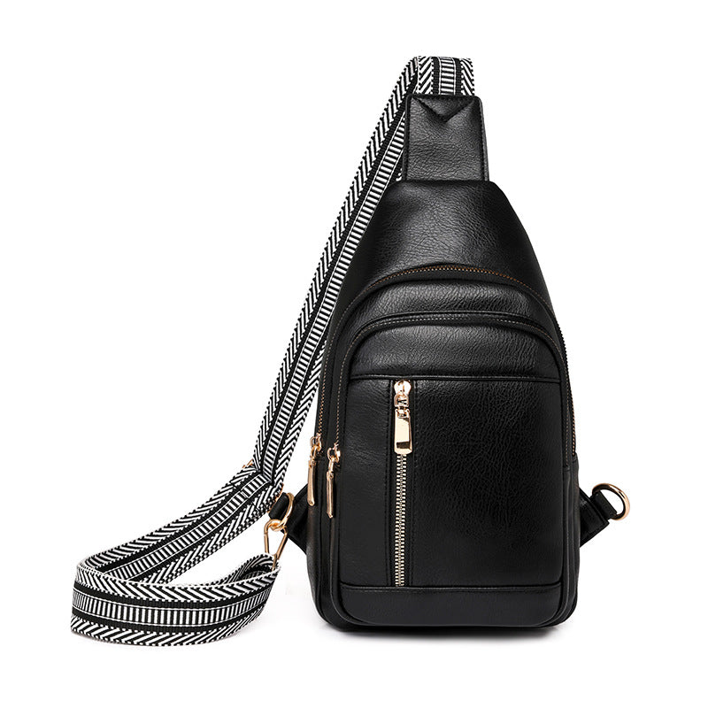 Fashion Prepuce Retro Large Capacity Simple High Women's Chest Bag, Fanny Pack