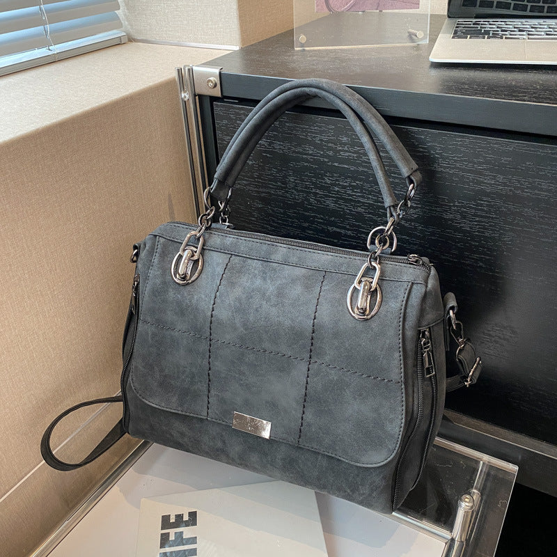 Popular Female Large Capacity Versatile Frosted Portable Women's Shoulder Bag